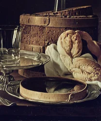 Stillleben. Der Imbiss (Detail von 180439)